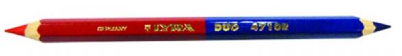 crayon LYRA rouge/bleu 18cm