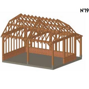 model nr19 hellend dak met extra aanbouw achterzijde