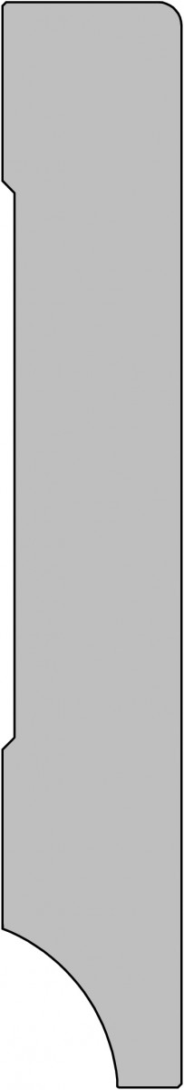 plint hardhout (samengesteld) prime 12x100mm recht (l=2.60m)