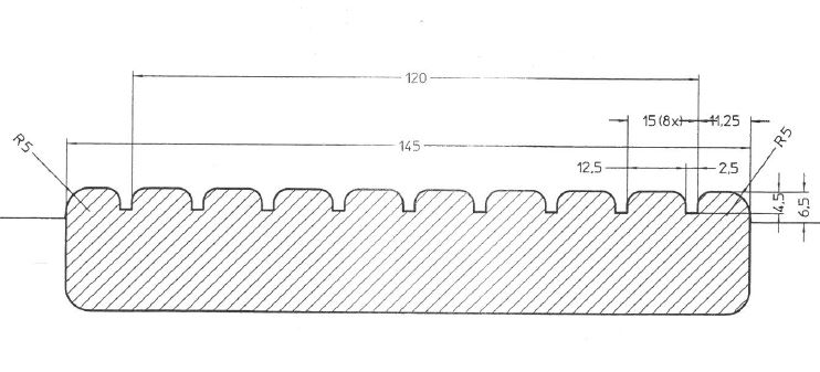 terrasse tali 25x145mm (1f antilisse/1f lis) (6.90mc/m²)