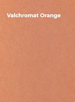 Valchromat mdf vochtw.12mm oranje OR 2.50x1.85m (40pl/p)