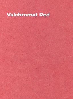 Valchromat mdf vochtw.12mm rood SC 2.50x1.85m (40pl/p)