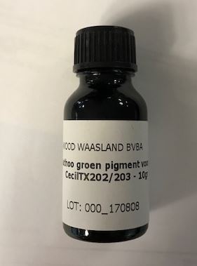 duthoo groen pigment voor cecil tx202/203 (5L) 10 gram