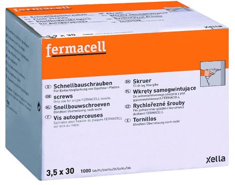 fermacell vis 3.5x30mm point forage 1000pc/bt