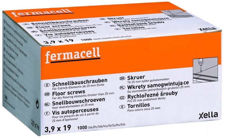 fermacell schroef 3.9x19mm 1000st/ds
