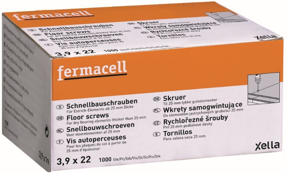 fermacell schroef 3.9x22mm 1000st/ds