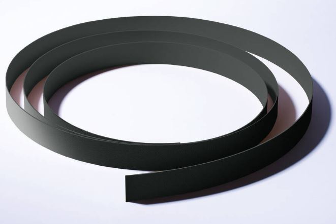 kant abs 1x43mm zwart mat (voor werkblad) (min 5 lm)